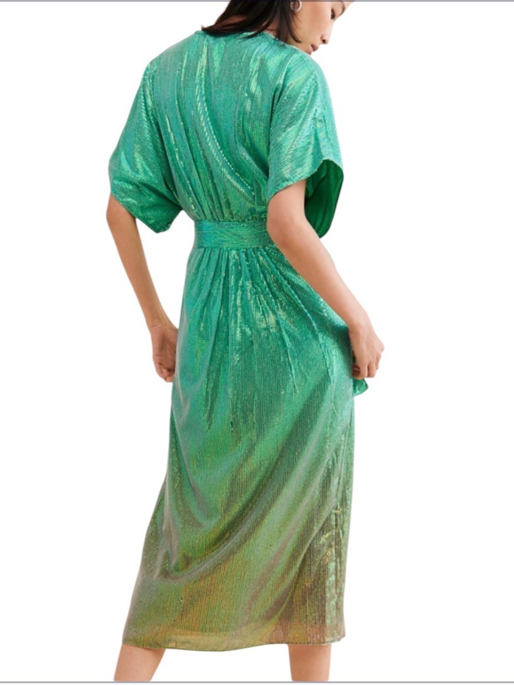 Bhanuni by Jyoti Green Ombré Sequin Dress - Picture 2 of 6